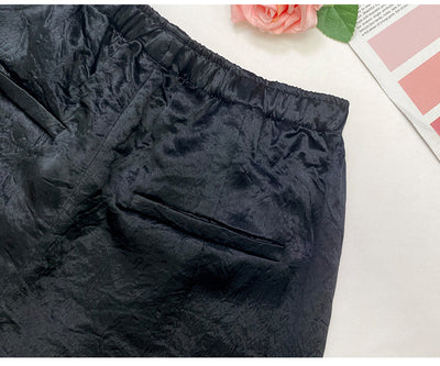 Pantalones Rectos de Triacetato con Pliegues para Primavera - Image 20