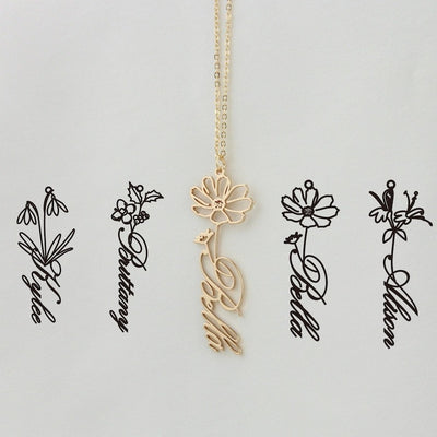 Collar Personalizado Constelación Diciembre con Nombre de Flor - Image 10