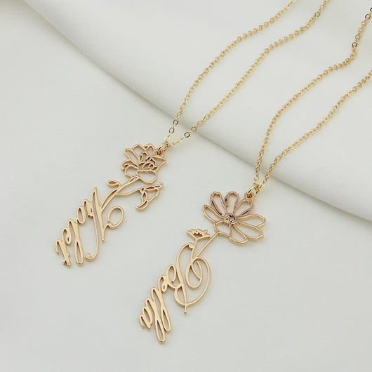 Collar Personalizado Constelación Diciembre con Nombre de Flor - Image 15