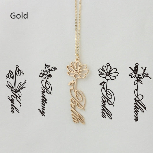 Collar Personalizado Constelación Diciembre con Nombre de Flor - Image 17