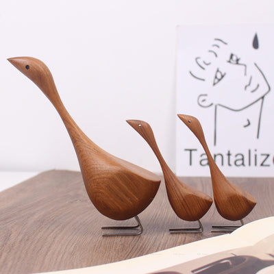 Ornamentos de Cisne en Madera para Decoración del Hogar - Image 3