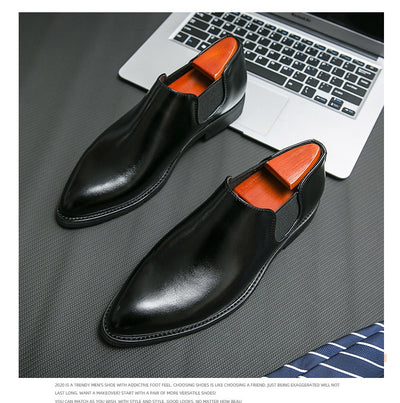 Zapatos Slip On Punta Fina de Estilo Británico - Image 9