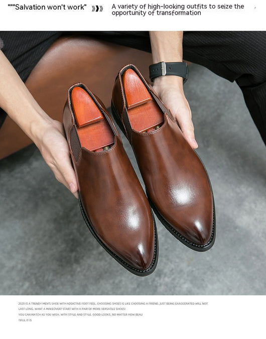 Zapatos Slip On Punta Fina de Estilo Británico - Image 10