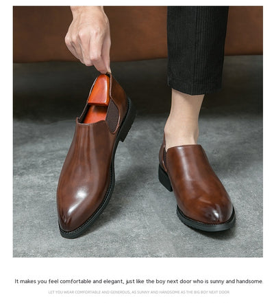 Zapatos Slip On Punta Fina de Estilo Británico - Image 13