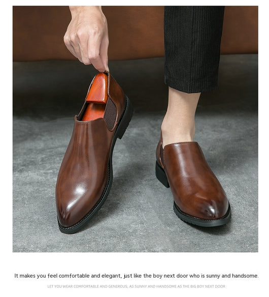 Zapatos Slip On Punta Fina de Estilo Británico - Image 13