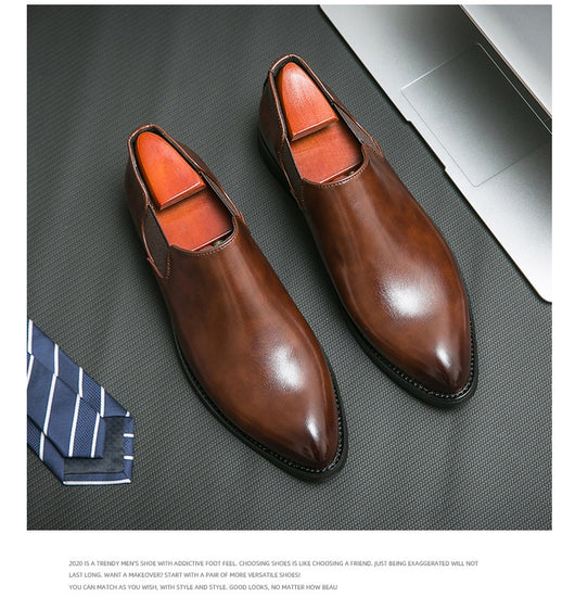 Zapatos Slip On Punta Fina de Estilo Británico - Image 17