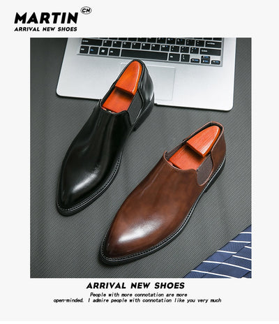 Zapatos Slip On Punta Fina de Estilo Británico - Image 21