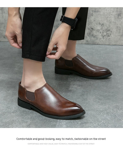 Zapatos Slip On Punta Fina de Estilo Británico - Image 23