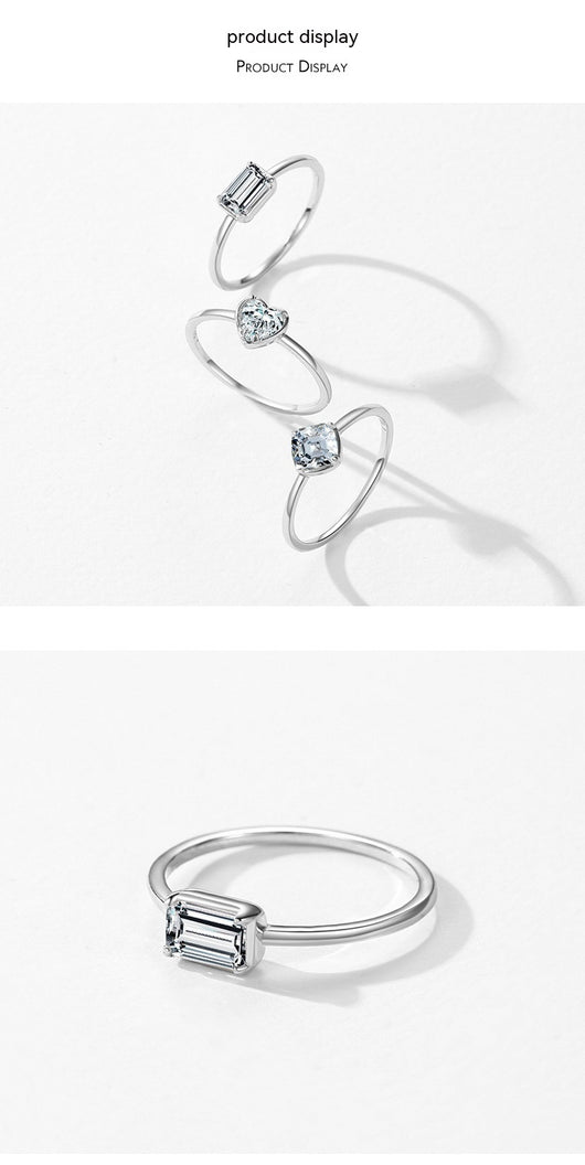 Anillo de Compromiso Corazón en Plata de Ley 925 - Image 19