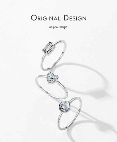 Anillo de Compromiso Corazón en Plata de Ley 925 - Image 22