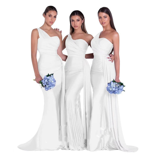 Vestido de Novia Elegante Monohombro para Tallas Grandes - Diseño Sirena - Image 13