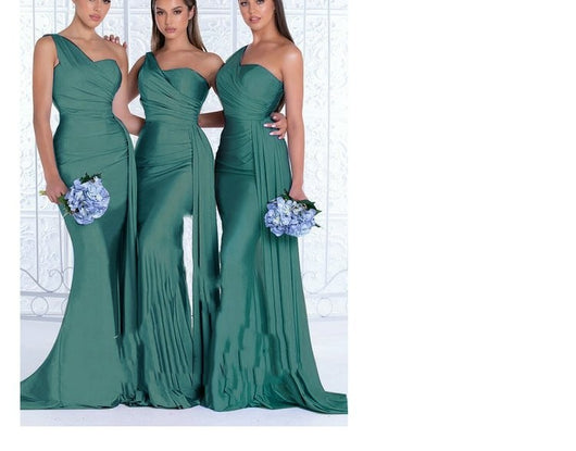 Vestido de Novia Elegante Monohombro para Tallas Grandes - Diseño Sirena - Image 21