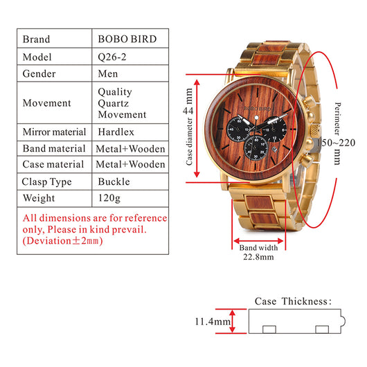 Reloj de Madera para Hombre con Movimiento Miyota - Image 7