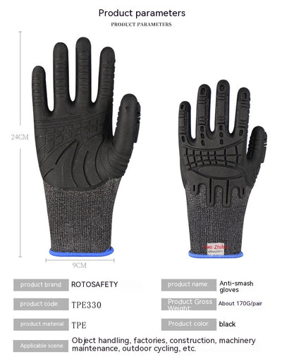 Guantes Blandos Respirable de Caucho Impregnado en TPE - Image 15