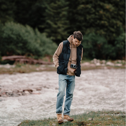 Chaleco Abrigo Impermeable de Plumas de Pato para Hombre - Image 20