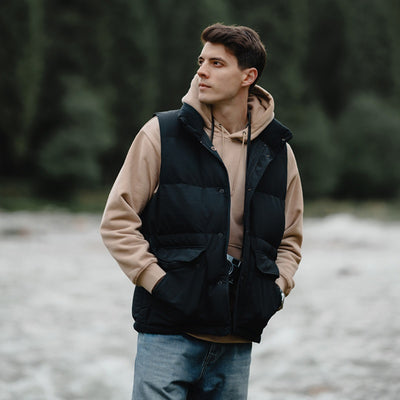 Chaleco Abrigo Impermeable de Plumas de Pato para Hombre - Image 21