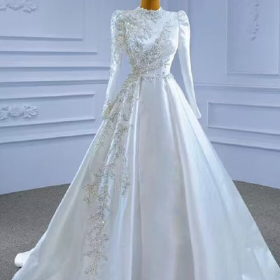 Vestido de Novia Elegante Espalda Descubierta - Image 4