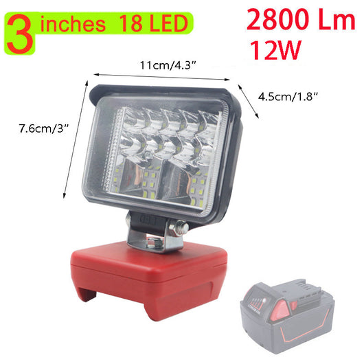 Linterna de Trabajo LED para Batería Milwaukee M18 - Iluminación Profesional Portátil - Image 9