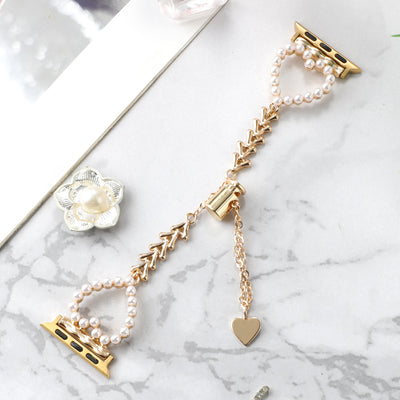 Correa Smartwatch Perla Metal con Dije Amor - Image 23