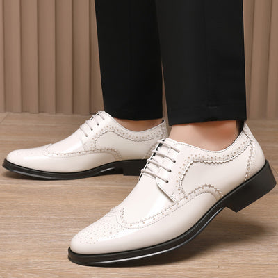 Zapatos de Cuero Charol para Hombre - Brogues Elegantes Brillantes - Image 5
