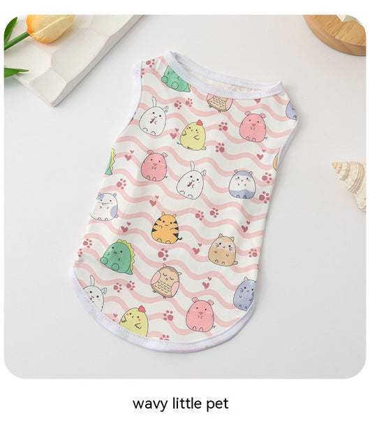 Chaleco Estampado con Diseño de Cachorro Adorable para Mascotas - Image 32