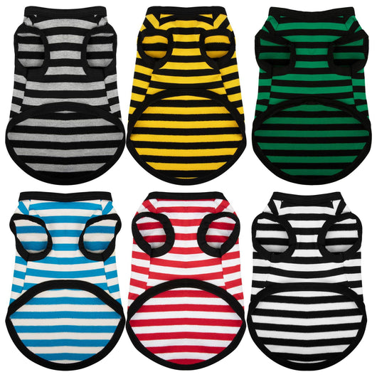 Chaleco Fino de Algodón a Rayas para Perros - Ropa Fresca de Verano - Image 21