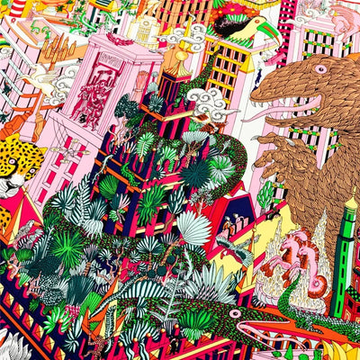 Pañuelo Estampado Selva 90cm - Diseño Artesanal Elegante - Image 16
