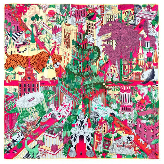 Pañuelo Estampado Selva 90cm - Diseño Artesanal Elegante - Image 18