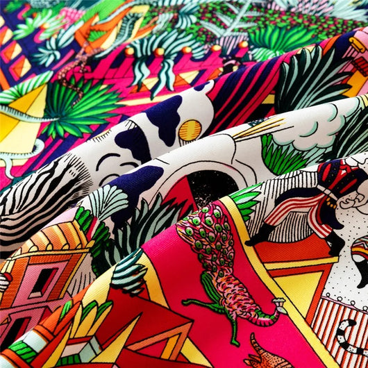 Pañuelo Estampado Selva 90cm - Diseño Artesanal Elegante - Image 19