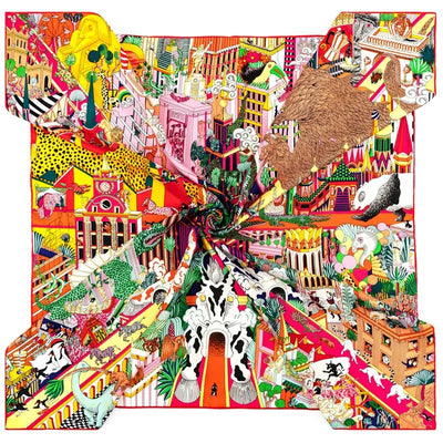 Pañuelo Estampado Selva 90cm - Diseño Artesanal Elegante - Image 21