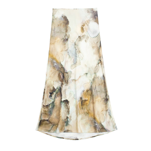 Conjunto Tie-Dye en Satén de Seda: Blusa y Falda - Image 18
