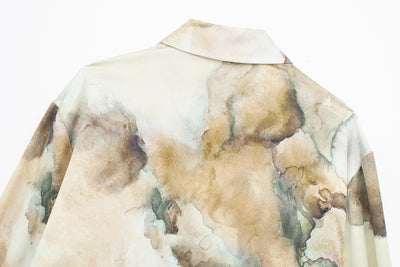 Conjunto Tie-Dye en Satén de Seda: Blusa y Falda - Image 19