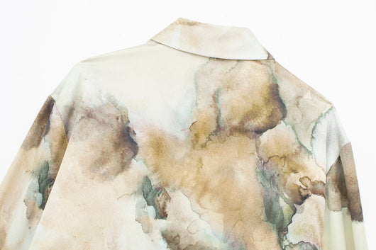 Conjunto Tie-Dye en Satén de Seda: Blusa y Falda - Image 19