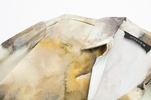 Conjunto Tie-Dye en Satén de Seda: Blusa y Falda - Image 23