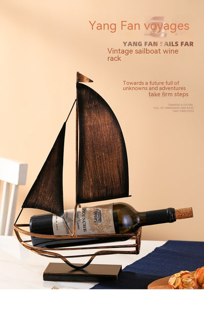 Botellero Decorativo Barco de Hierro - Image 15