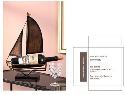Botellero Decorativo Barco de Hierro - Image 17