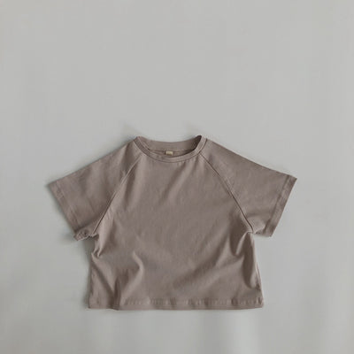 Camiseta Básica Holgada de Cuello Redondo para Niños y Niñas - Image 15