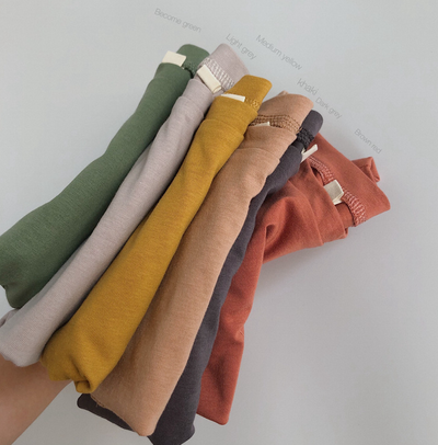 Camiseta Básica Holgada de Cuello Redondo para Niños y Niñas - Image 17