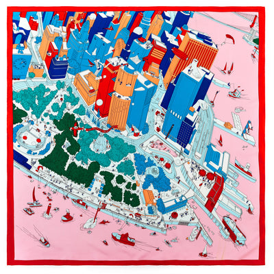 Pañoleta Estampada de Twill 90cm - Versátil y Elegante - Image 22
