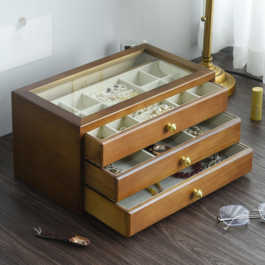 Joyero de Madera Maciza Lujo Multicapas Diseño Minimalista - Image 20