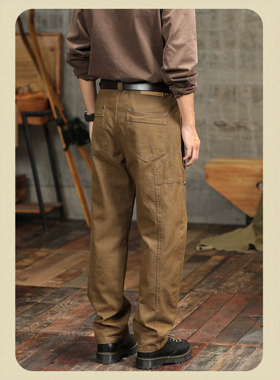 Pantalones Cargo Holgados Verde Militar Estilo Retro para Hombre - Image 26