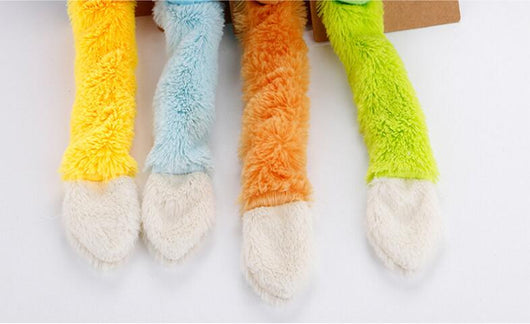 Light blue plush mouse cat toy with a long white and blue tail, packaged with a small tube of catnip. - Image 20