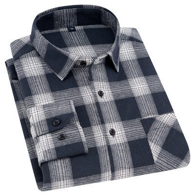 Camisa Flanela Casual de Manga Larga para Hombre - Image 21