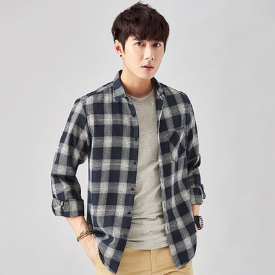 Camisa Flanela Casual de Manga Larga para Hombre - Image 22