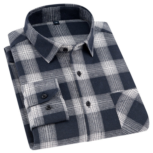 Camisa Flanela Casual de Manga Larga para Hombre - Image 29