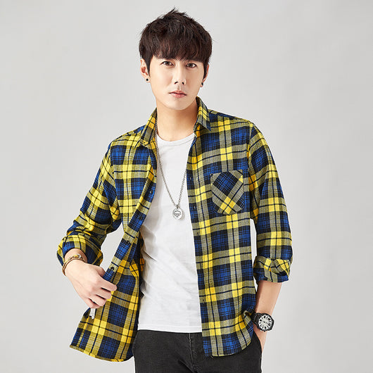 Camisa Flanela Casual de Manga Larga para Hombre - Image 31
