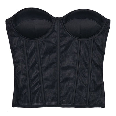Corpiño Nupcial Transparente con Malla Elegante - Image 14