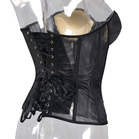Corpiño Nupcial Transparente con Malla Elegante - Image 15
