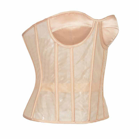 Corpiño Nupcial Transparente con Malla Elegante - Image 19