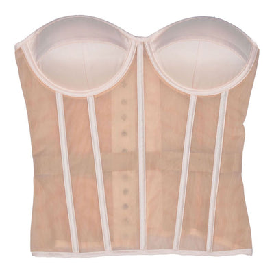Corpiño Nupcial Transparente con Malla Elegante - Image 20